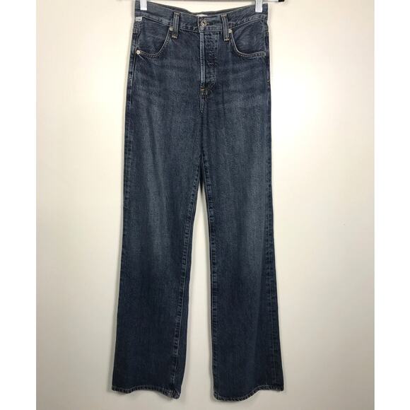 Citizens of Humanity CoH Annina Wide Leg Jeans Premium Vintage 23 Dark Wash EUC - Picture 2 of 14